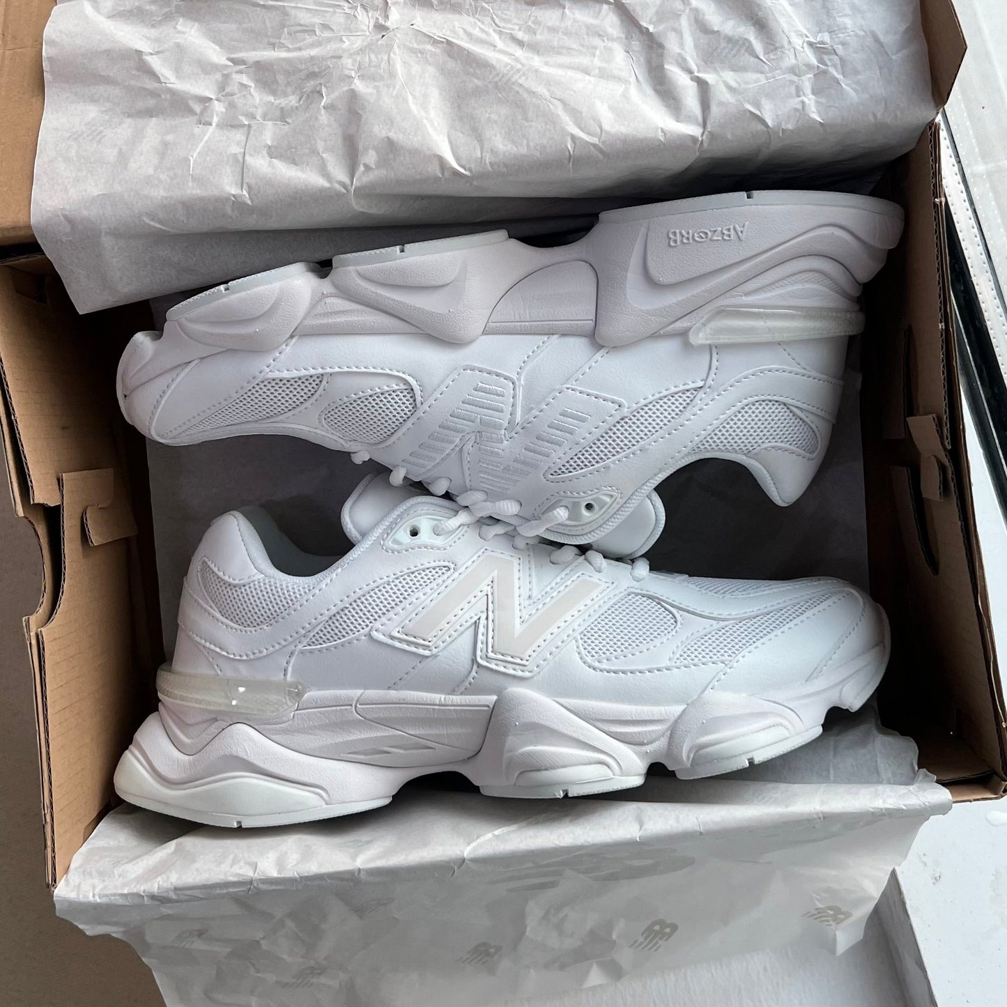 New Balance 9060 “Triple White” (Master Quality)