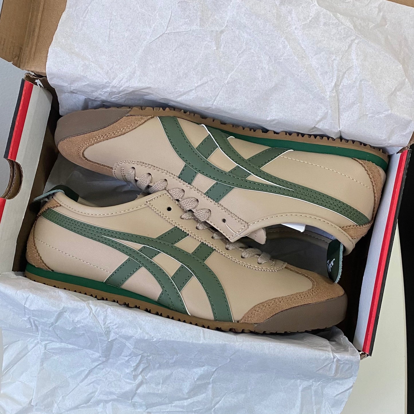 Onitsuka Tiger Mexico 66 “Beige Grass Green” (Master Quality)