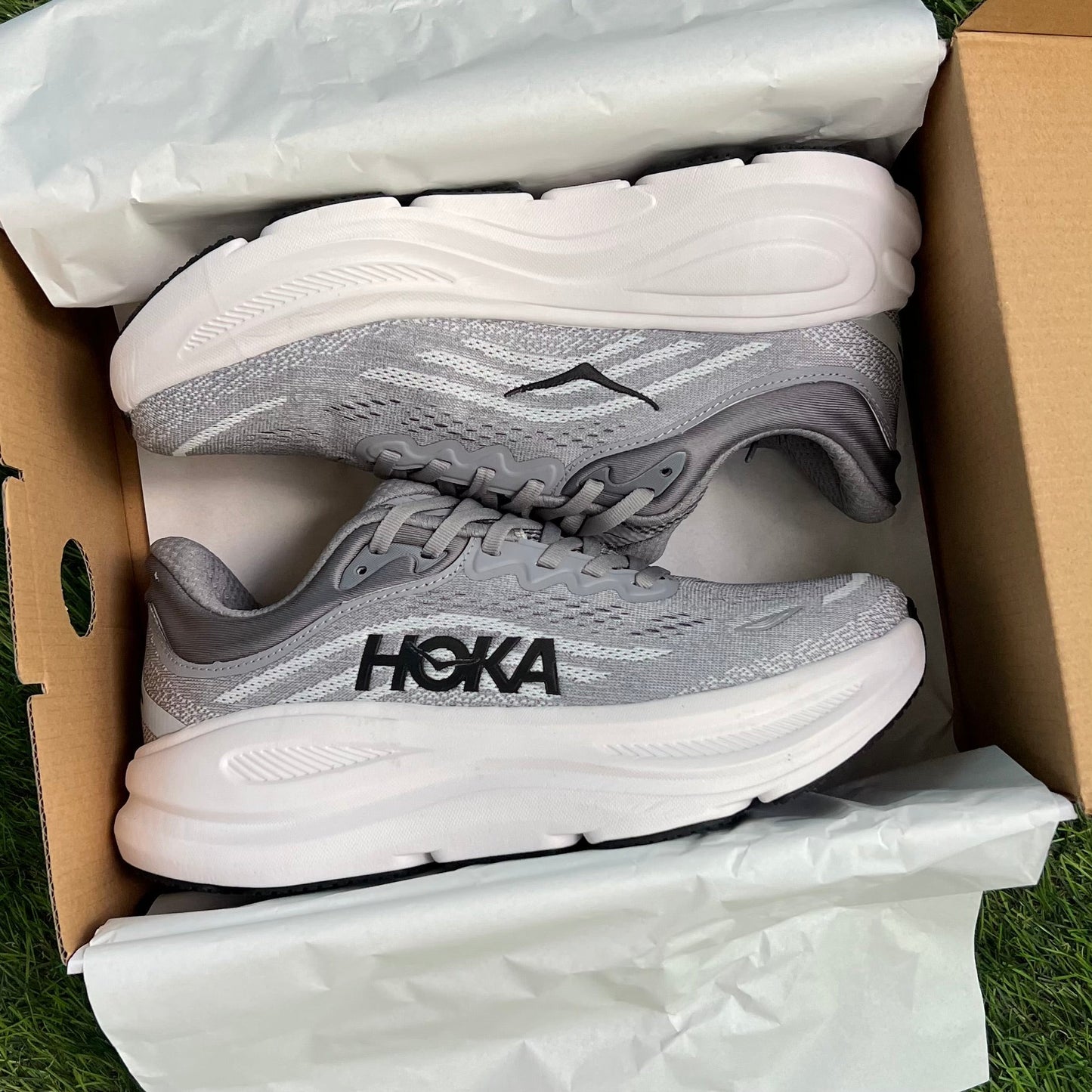 Hoka One One Bondi 9 "Galactic Grey/Stellar Grey" (Master Quality)