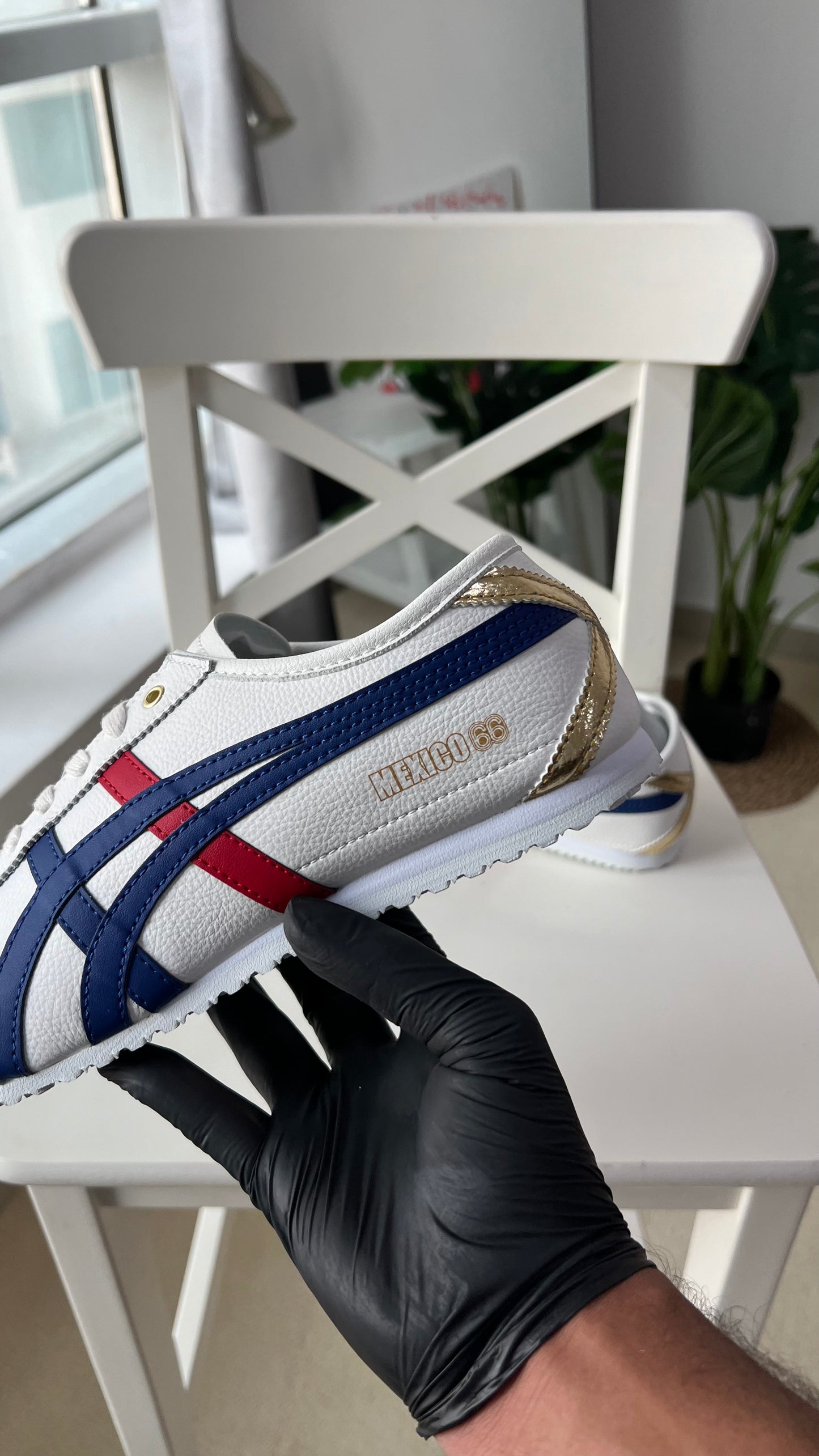 Onitsuka Mexico 66 “White Blue Red Metallic Gold” (Master Quality)