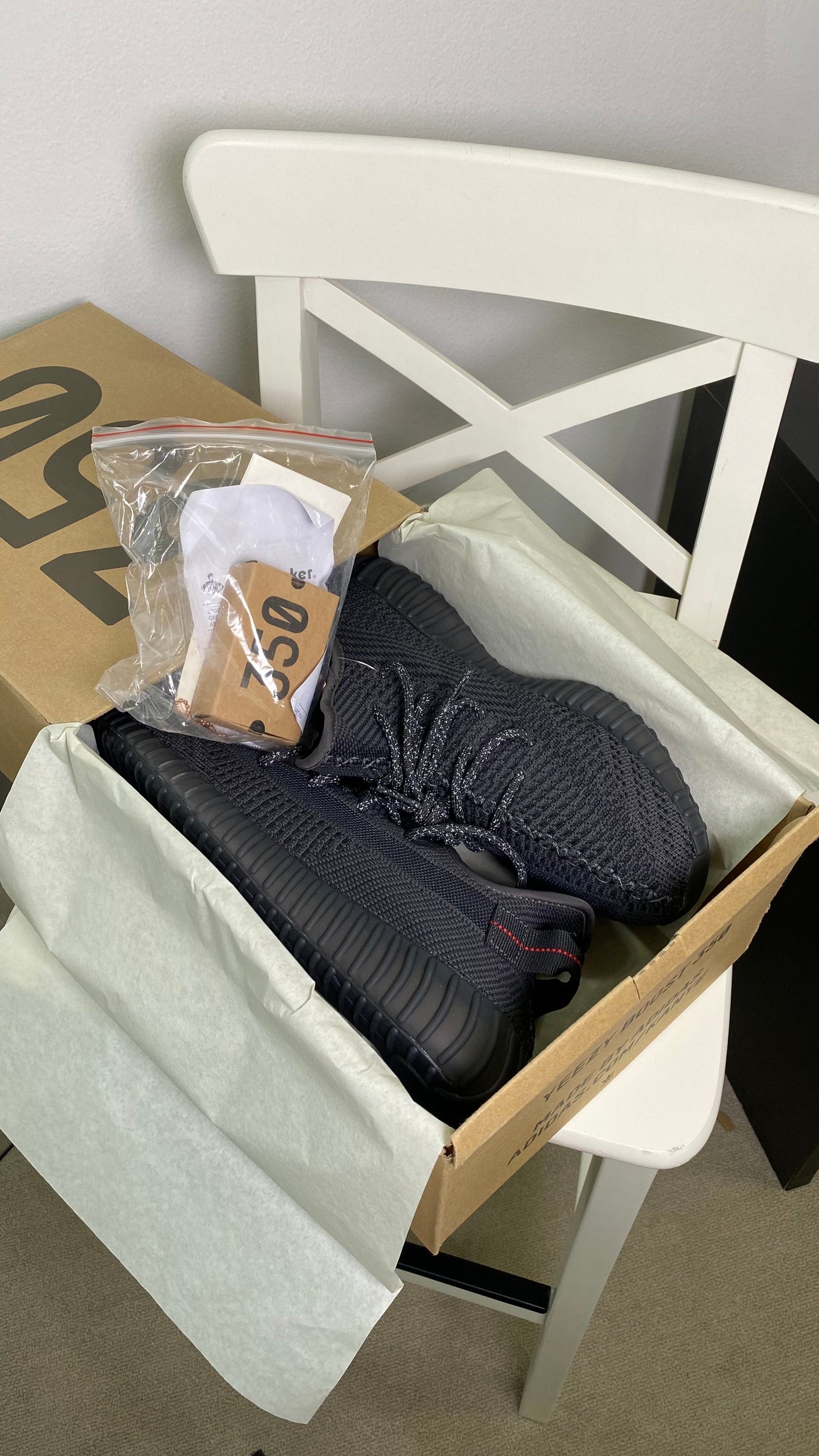Adidas Yeezy 350 “Triple Black” (Master Quality)