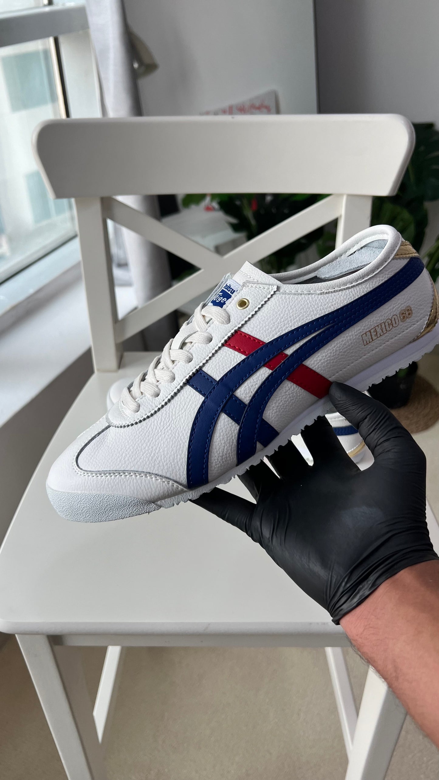 Onitsuka Mexico 66 “White Blue Red Metallic Gold” (Master Quality)