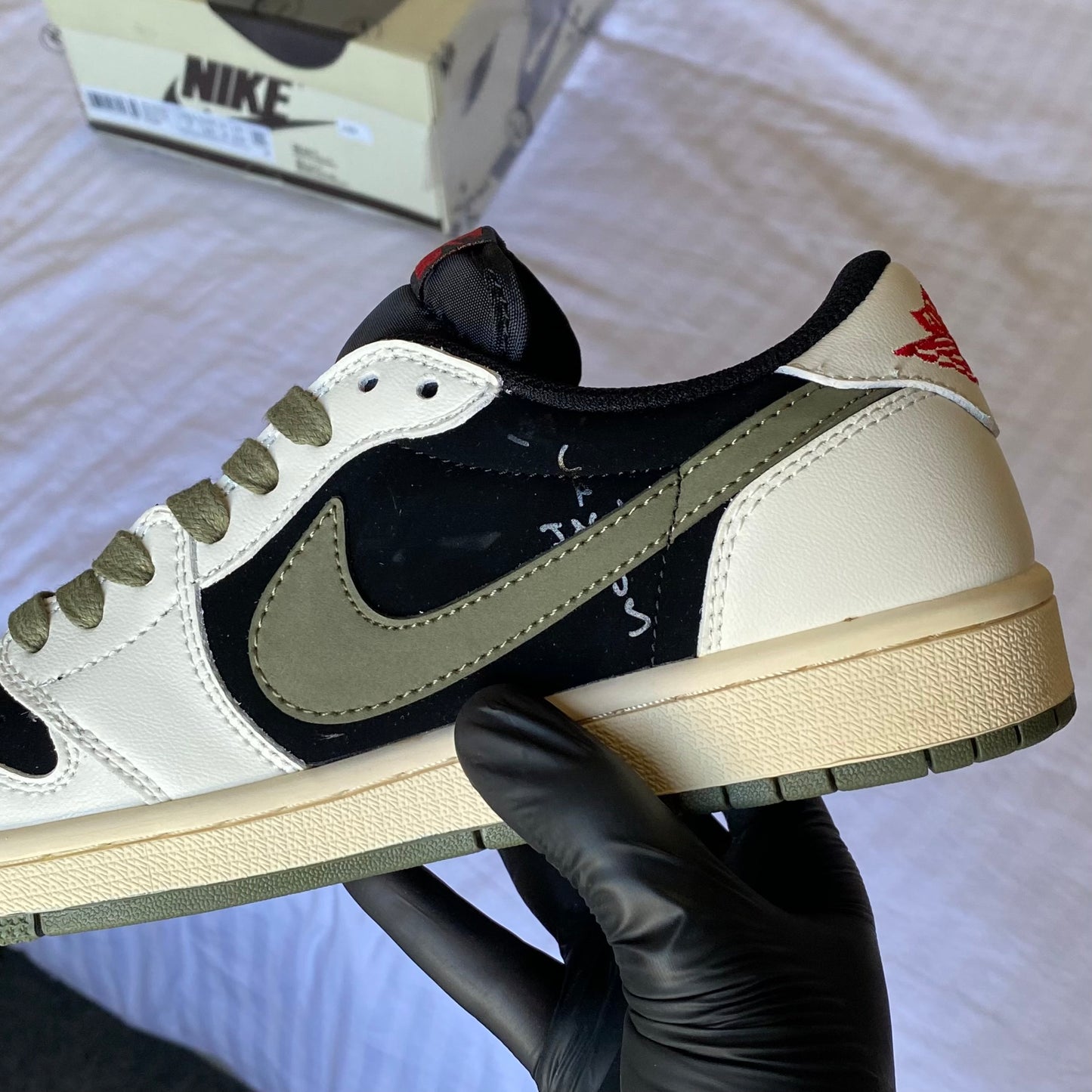Travis Scott x Jordan 1 Low “Olive” (Master Quality)