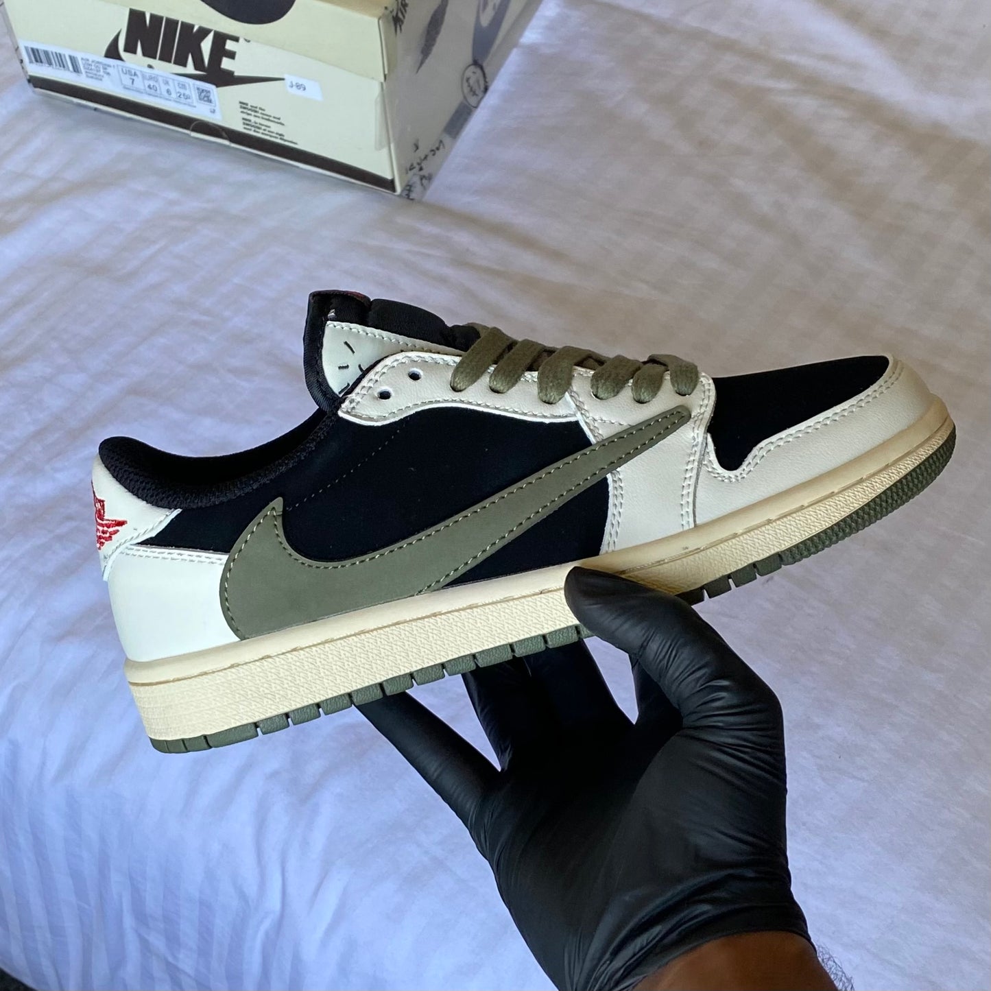 Travis Scott x Jordan 1 Low “Olive” (Master Quality)
