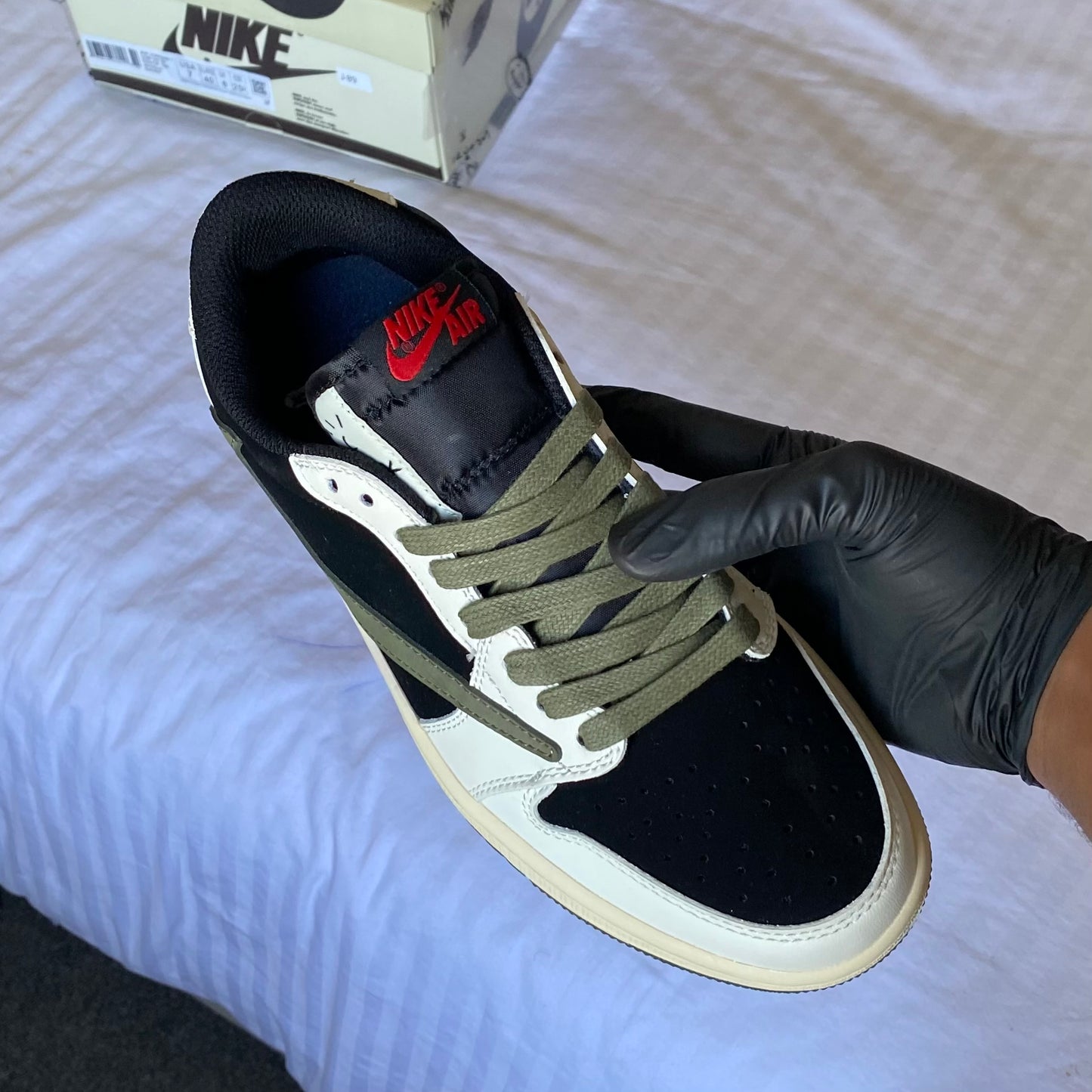Travis Scott x Jordan 1 Low “Olive” (Master Quality)