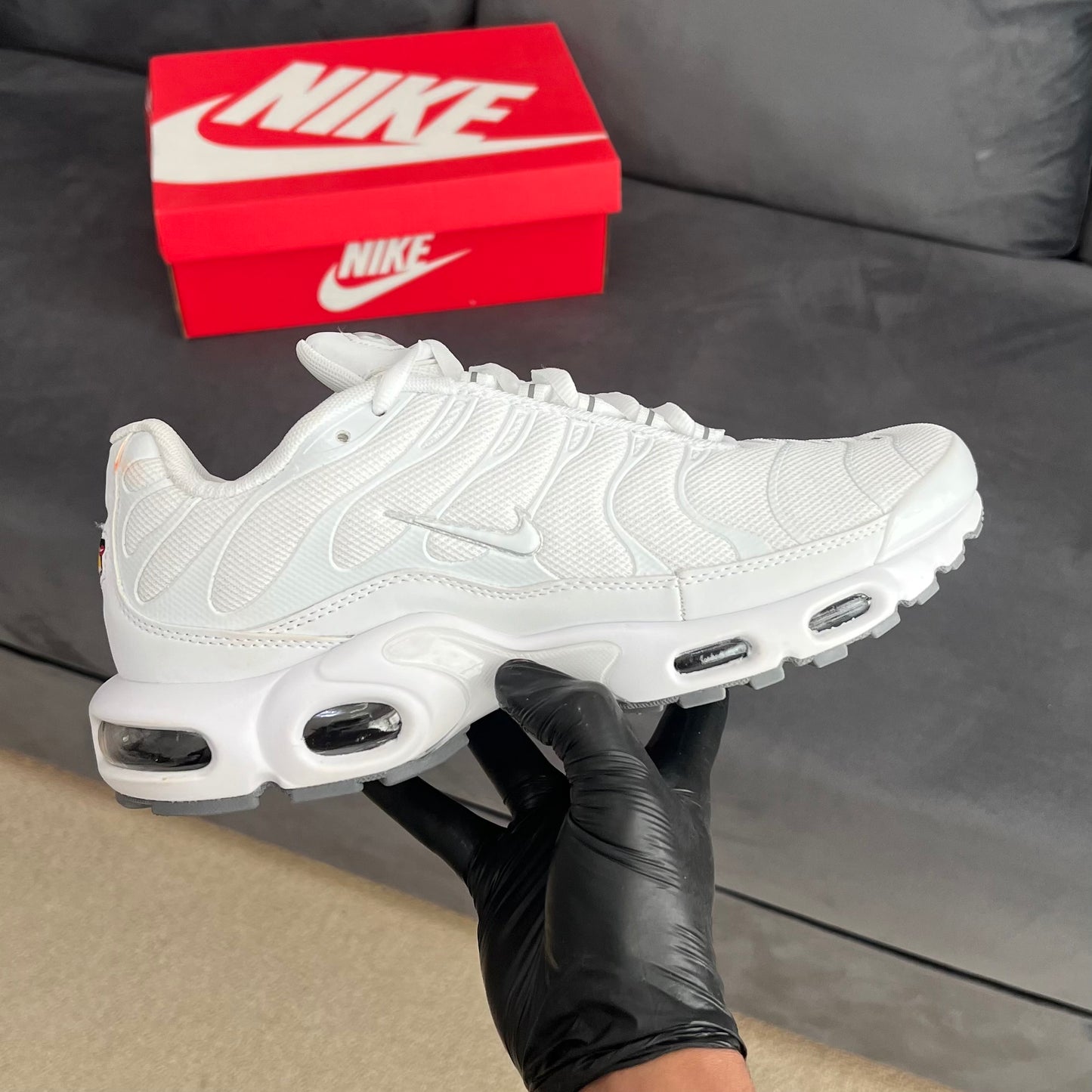 Nike Air Max Plus “Triple White” (Master Quality)