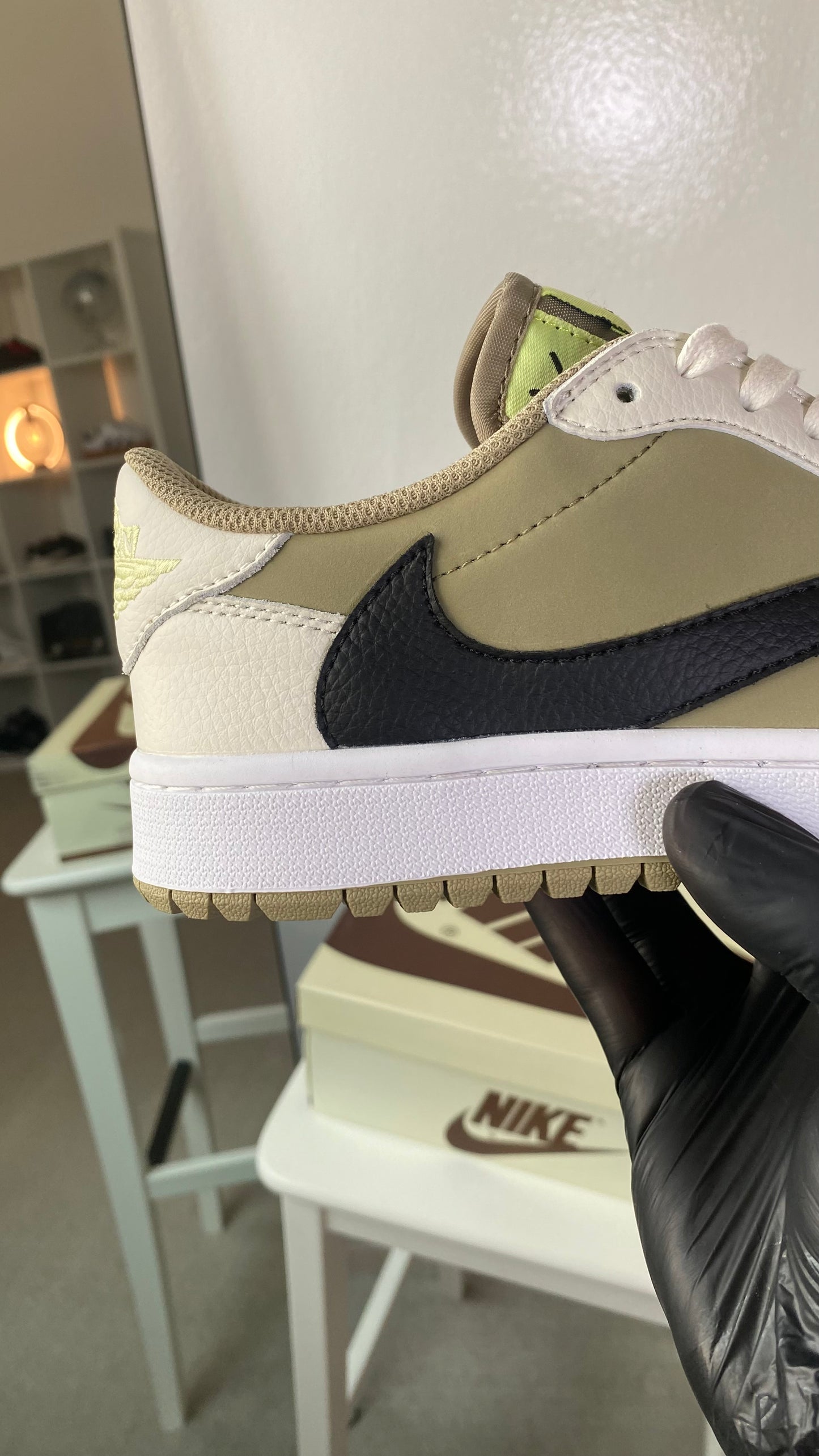 Travis Scott x Jordan 1 Low Golf “Neutral Olive” (Master Quality)