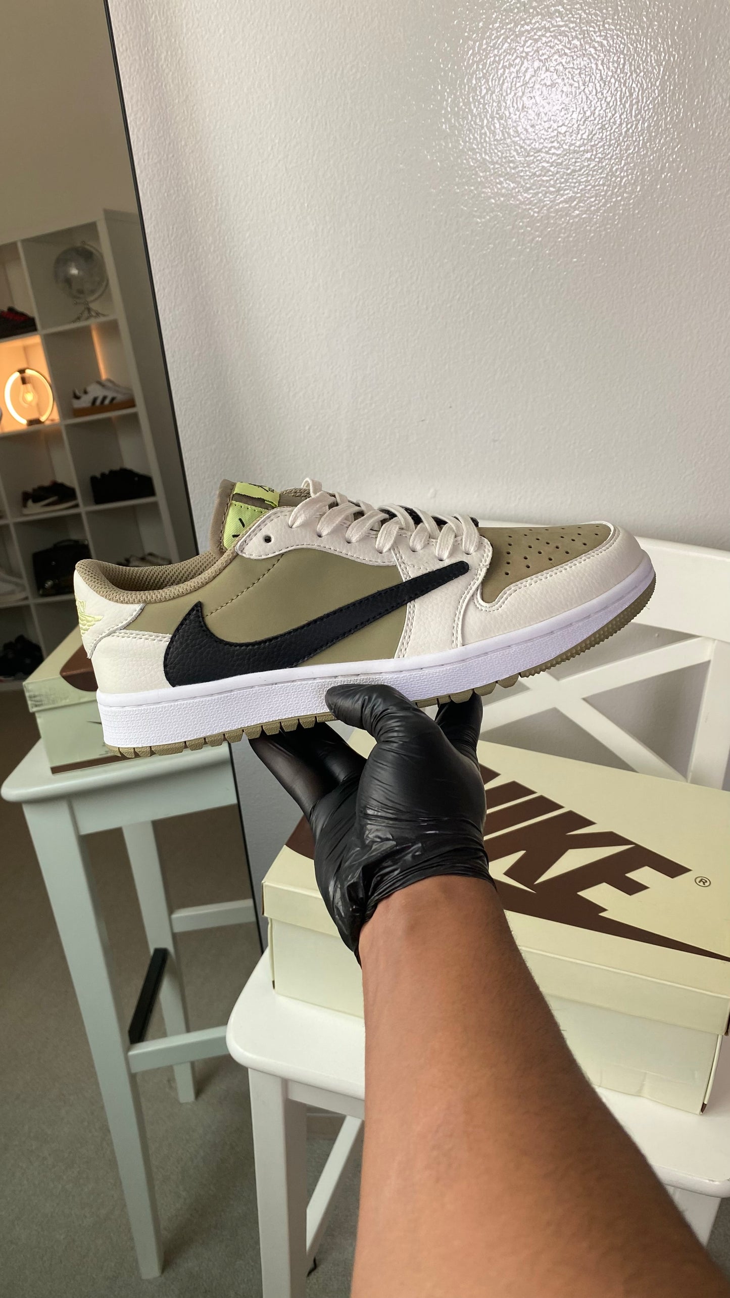 Travis Scott x Jordan 1 Low Golf “Neutral Olive” (Master Quality)