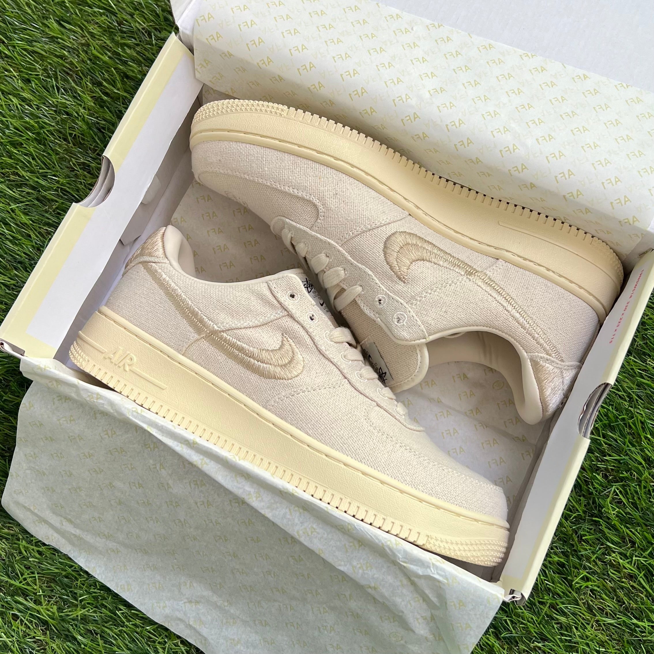 Nike x Stussy Air Force 1 Low “Fossil” (Master Quality