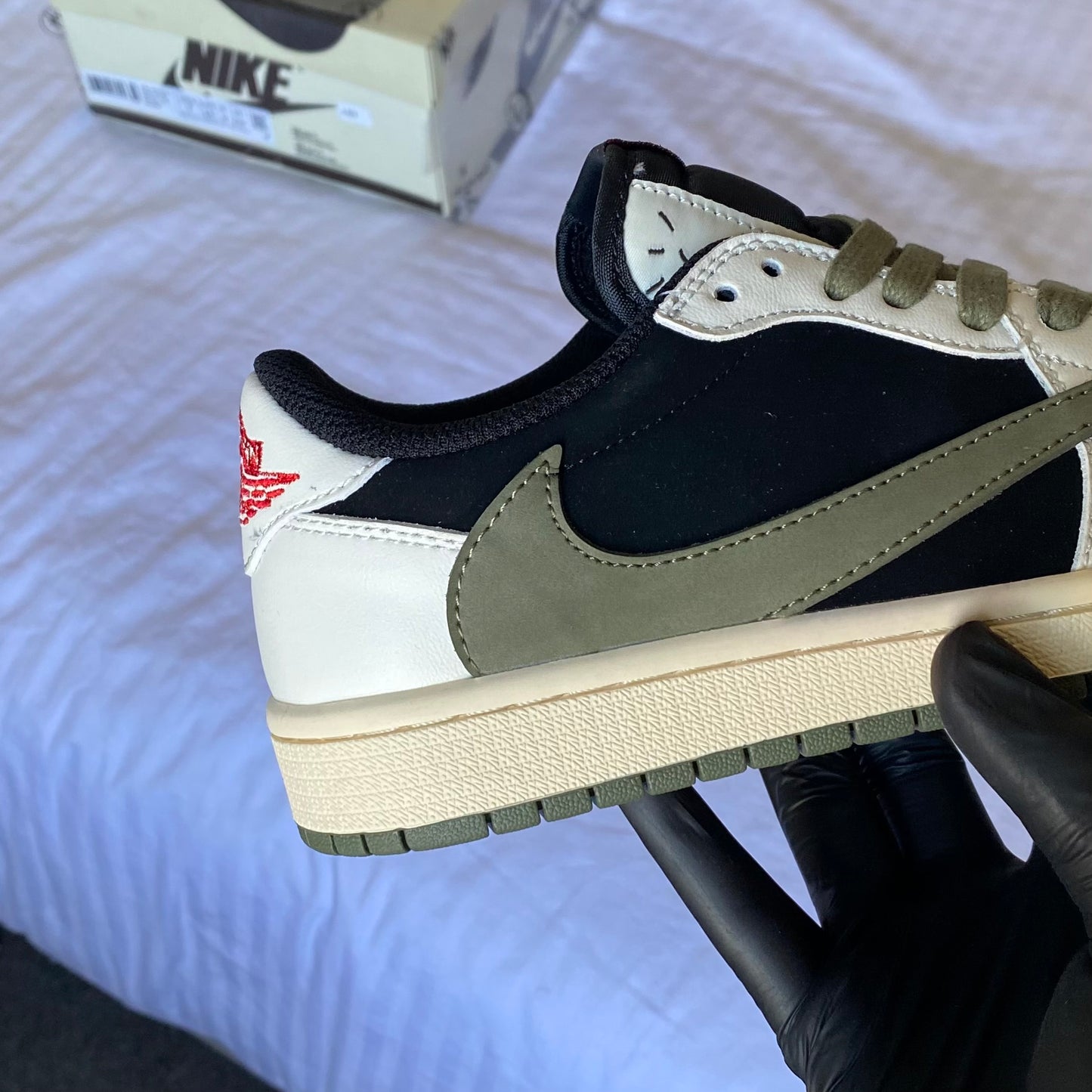 Travis Scott x Jordan 1 Low “Olive” (Master Quality)