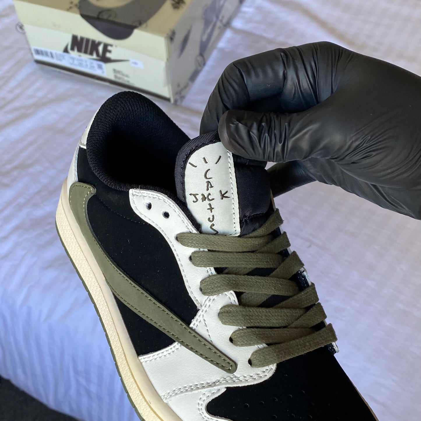 Travis Scott x Jordan 1 Low “Olive” (Master Quality)