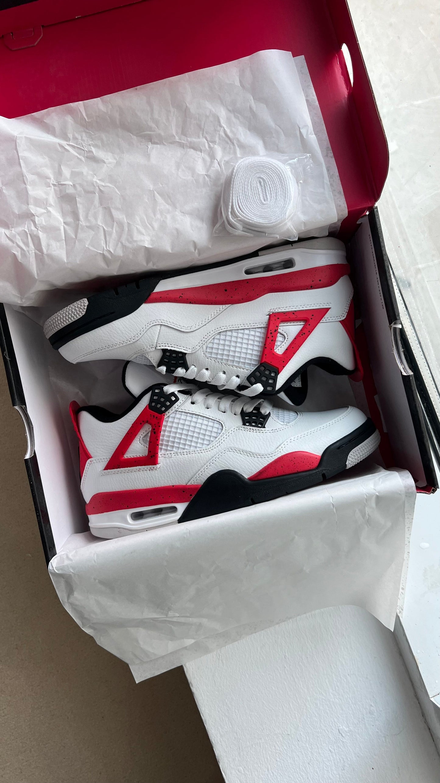 Air Jordan 4 “Red Cement”  (MASTER QUALITY)